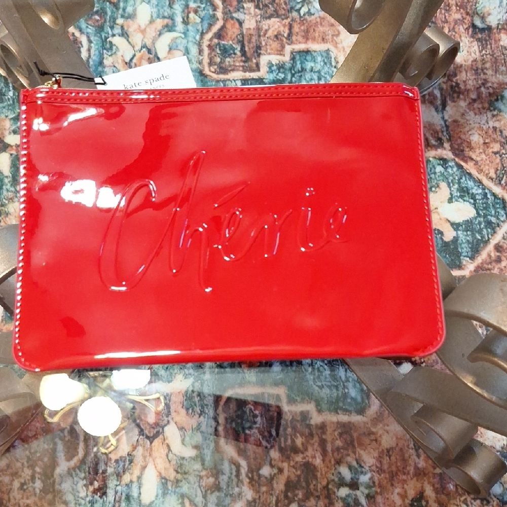 Kate Spade Red Pouch Nwt
